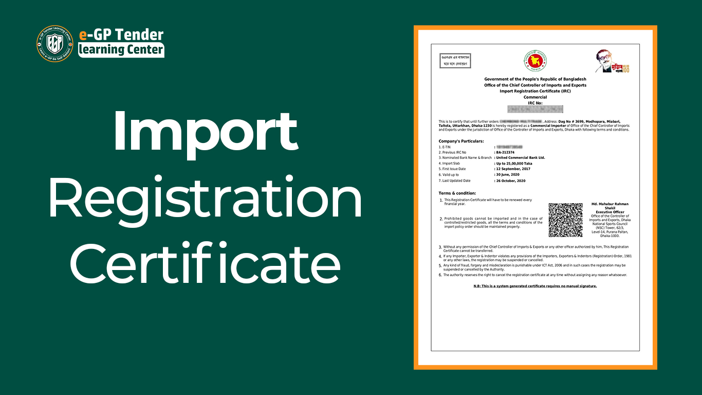 How to Make Import Registration Certificate